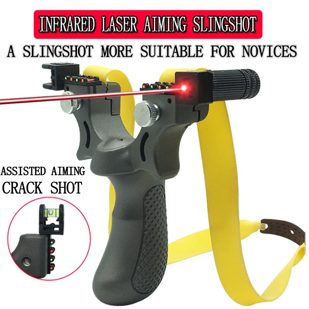 Рогатка для охоты на открытом воздухе, мощная Складная Рогатка на запястье для взрослых, вспомогательная Рогатка для прицеливания, Рогатка ...