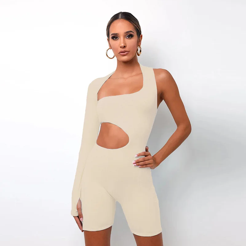 Sexy Backless Jumpsuit for Women Summer Long Sleeved Solid Color Tank Top Bodycon Short Romper One Piece Cutout Bodysuit
Sexy Backless Jumpsuit for Women Summer Long Sleeved Solid Color Tank Top Bodycon Short Romper One Piece Cutout Bodysuit