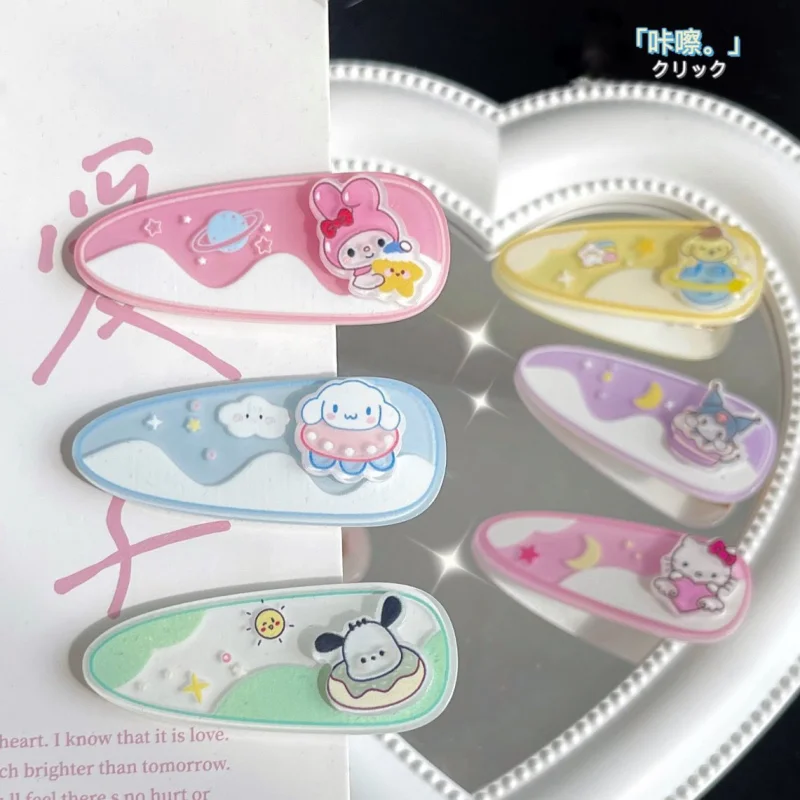 Kawaii Sanrio Hairpin Cute Hellokittys Kuromi My Melody Cinnamoroll Cartoon Girl Heart Bb Hairpin Hairpin Toy for Girls Gift
Kawaii Sanrio Hairpin Cute Hellokittys Kuromi My Melody Cinnamoroll Cartoon Girl Heart Bb Hairpin Hairpin Toy for Girls Gift