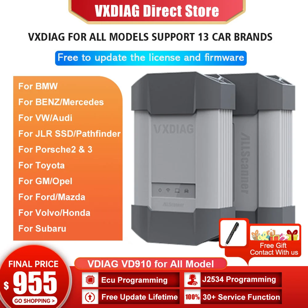 VXDIAG Allscanner for All Model j2534 ECU Programming Coding For bmw icom all cars diagnostic tools For Benz For VW free update
VXDIAG Allscanner for All Model j2534 ECU Programming Coding For bmw icom all cars diagnostic tools For Benz For VW free update