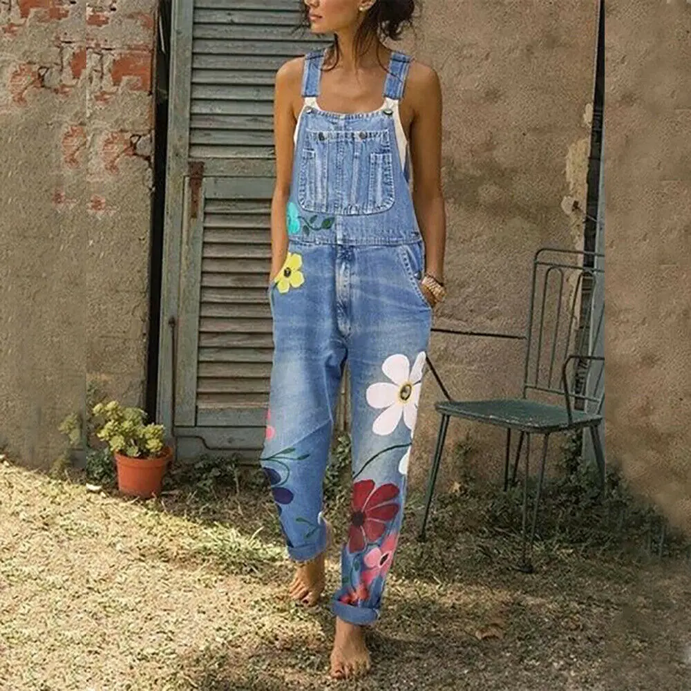 Helisopus Women Denim Overalls Fashion Floral Printed Bib Jumpsuit Long Rompers with Pocket Casual Pants 3XL
Helisopus Women Denim Overalls Fashion Floral Printed Bib Jumpsuit Long Rompers with Pocket Casual Pants 3XL