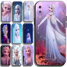 Cute Pretty Frozen Elsa Anna For Samsung Galaxy A20 A20S Phone Case TPU Cases Coque Carcasa Cover Full Protection Shell Black