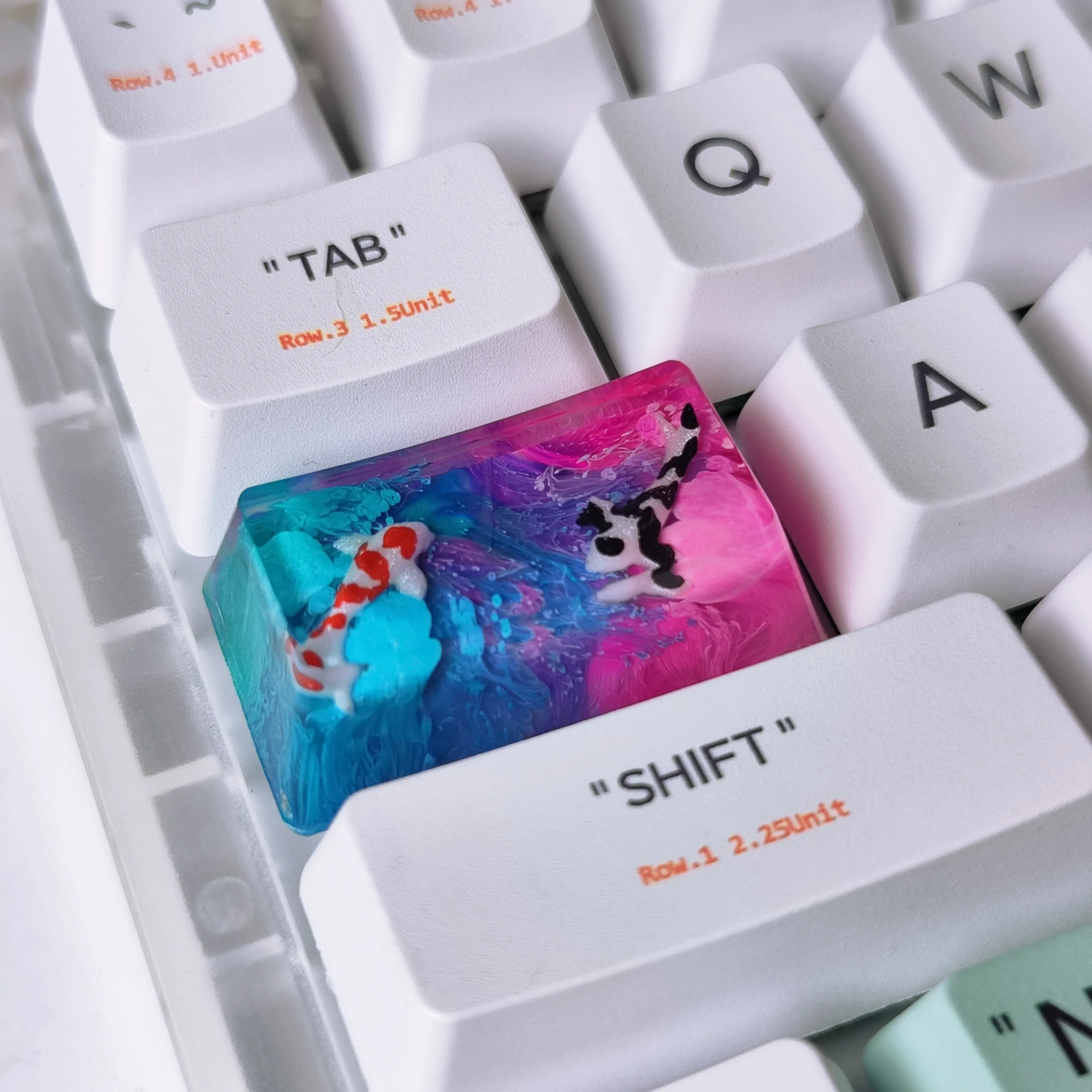 Resin Keycaps Koi Backlight Keycap Pink Blue Red 1.75u Caps Lock Key for Cherry Mx Switch Mechanical Gaming Keyboard Keycaps
Resin Keycaps Koi Backlight Keycap Pink Blue Red 1.75u Caps Lock Key for Cherry Mx Switch Mechanical Gaming Keyboard Keycaps