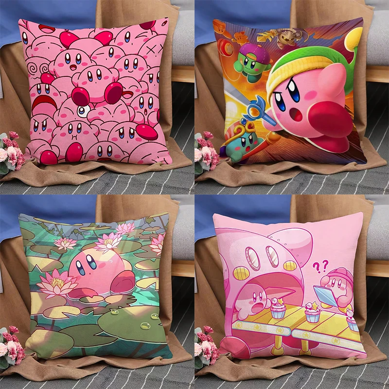 Pillowcase Double Printed K-Kirbys Short Plush Decorative Cushion Cover 40x40cm Bedroom Sofa Pillowcase Home Decoration
Pillowcase Double Printed K-Kirbys Short Plush Decorative Cushion Cover 40x40cm Bedroom Sofa Pillowcase Home Decoration