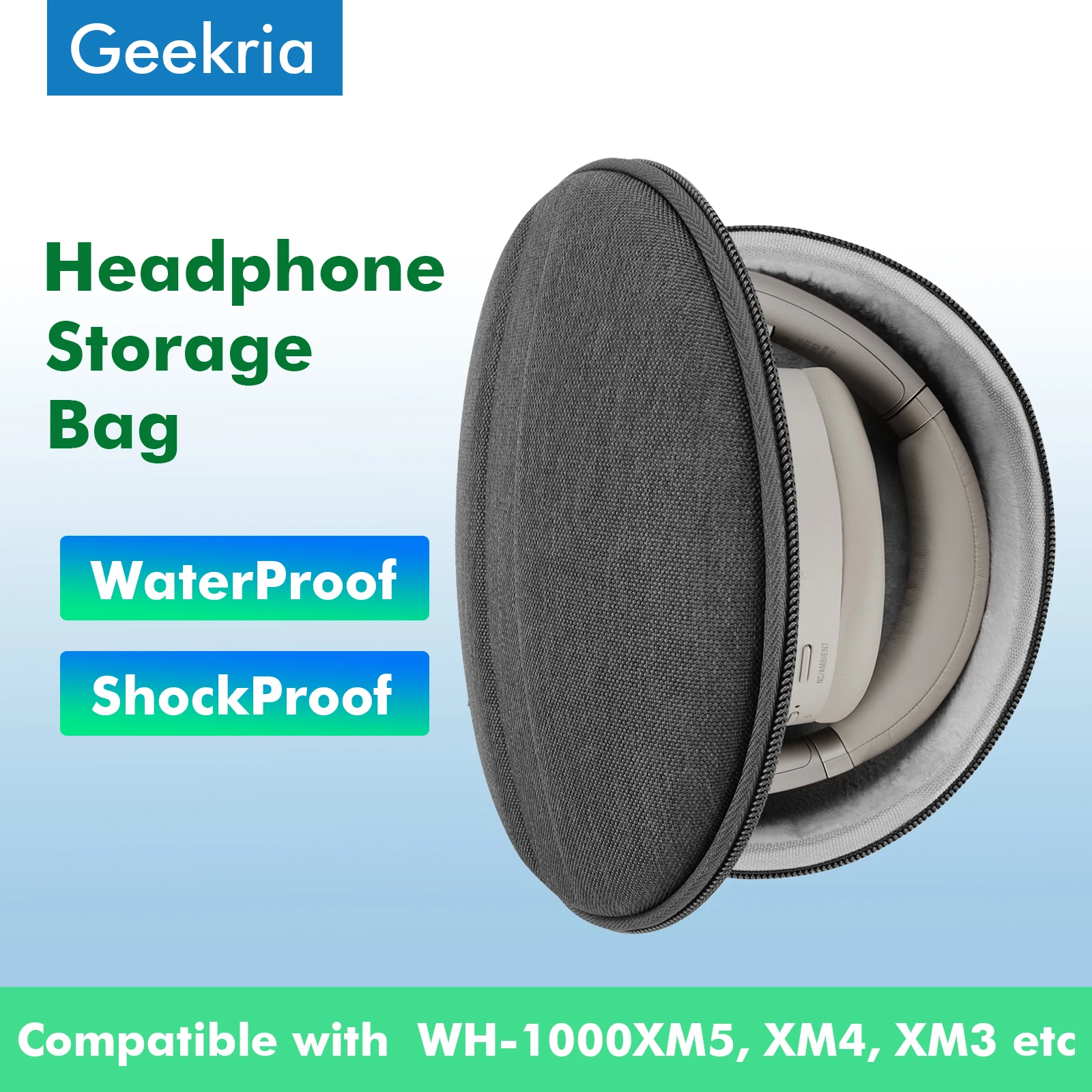 Geekria Headphones Case For Sony WH 1000XM5 WH 1000XM4 MDR-1000X Hard Portable Bluetooth Earphones Headset Bag For Accessories
Geekria Headphones Case For Sony WH 1000XM5 WH 1000XM4 MDR-1000X Hard Portable Bluetooth Earphones Headset Bag For Accessories