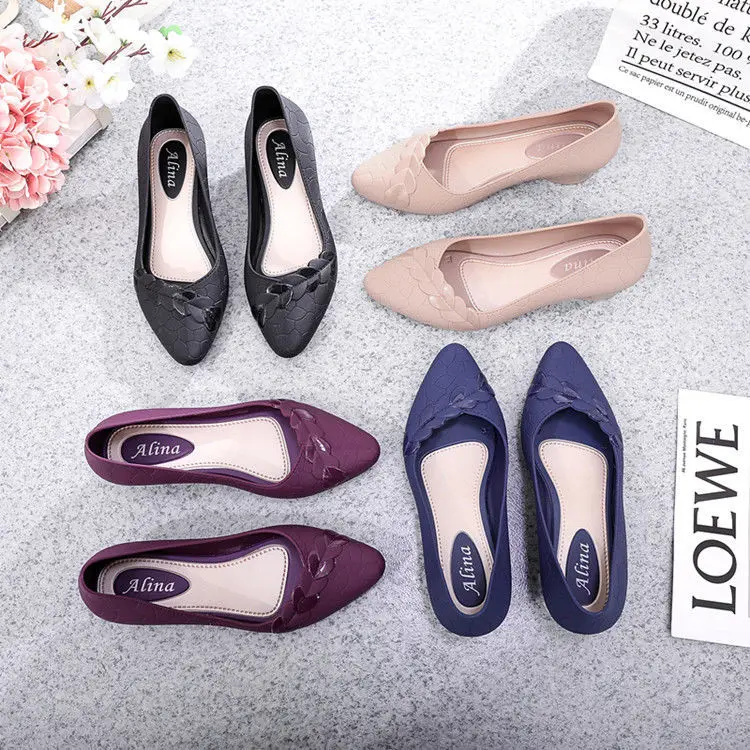 Women's Shallow Fashion Rain Shoes Wedge Heel Korean Waterproof Shoes Ladies Single Shoes Four Seasons Sandals Rubber Shoes
Women's Shallow Fashion Rain Shoes Wedge Heel Korean Waterproof Shoes Ladies Single Shoes Four Seasons Sandals Rubber Shoes