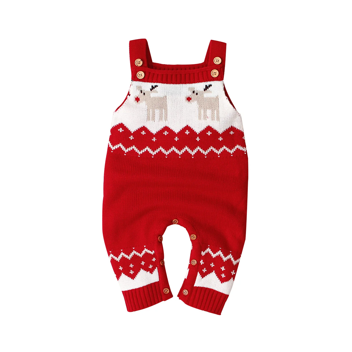 INS Style Baby Rompers Knitted Sweater Elk Christmas Infant Toddlers Clothes Sling Jumpersuit Winter Autumn Kids Clothes
INS Style Baby Rompers Knitted Sweater Elk Christmas Infant Toddlers Clothes Sling Jumpersuit Winter Autumn Kids Clothes