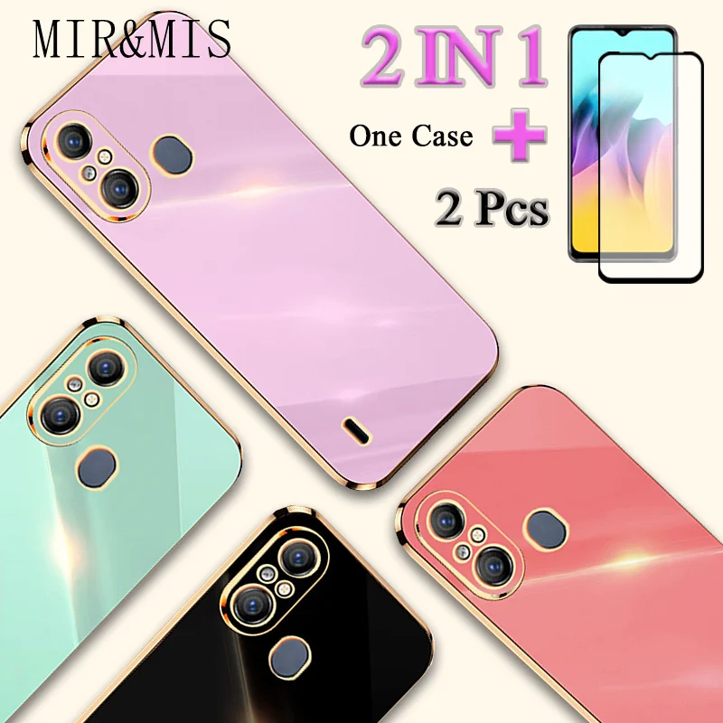 2 IN 1 For ITEL A58 A58 Pro A49 Lte A49 Gold Edge Plating Case With Two Piece Ceramic Film
2 IN 1 For ITEL A58 A58 Pro A49 Lte A49 Gold Edge Plating Case With Two Piece Ceramic Film
