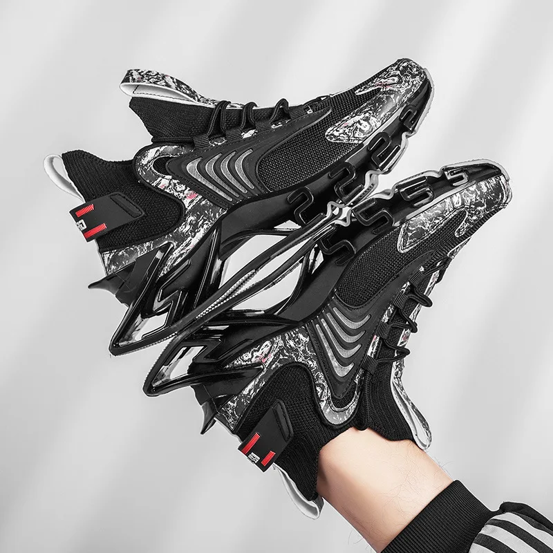 New Summer Breathable Blade Men's Running Shoes Flying Woven Air Cushion Sneakers Mesh Shoes Men's Basketball
New Summer Breathable Blade Men's Running Shoes Flying Woven Air Cushion Sneakers Mesh Shoes Men's Basketball