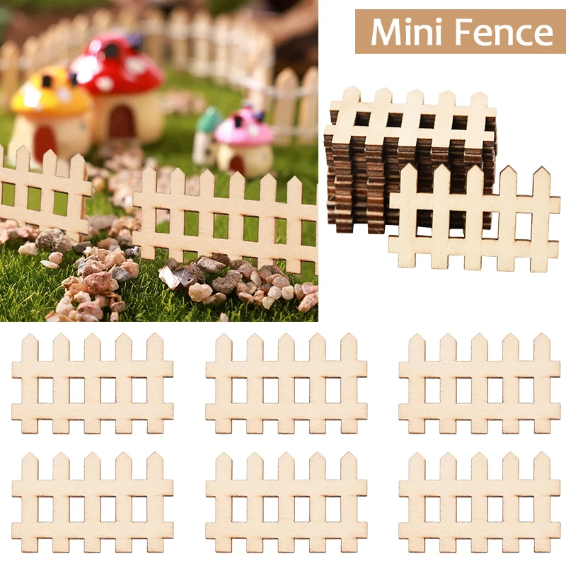 20/40Pcs Unfinished Wooden Fence Miniature Fairy Garden Wood Barrier Picket Fence Dollhouse Furniture Accessories Home DIY Craft
20/40Pcs Unfinished Wooden Fence Miniature Fairy Garden Wood Barrier Picket Fence Dollhouse Furniture Accessories Home DIY Craft