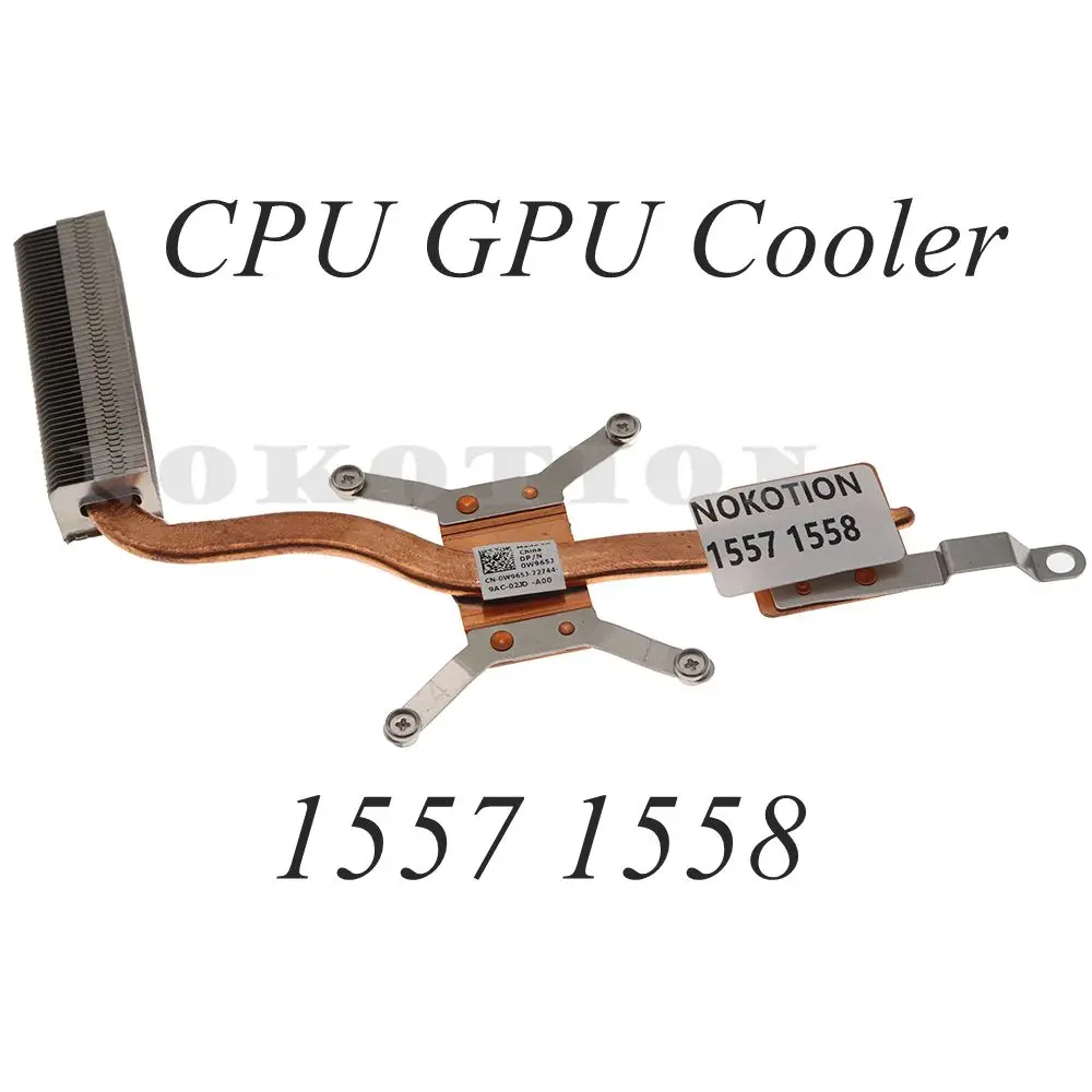 CN-0W965J 0W965J Radiator For Dell Studio 1555 1557 1558 Laptop CPU GPU Cooler HeatSink Pipe W956J 
CN-0W965J 0W965J Radiator For Dell Studio 1555 1557 1558 Laptop CPU GPU Cooler HeatSink Pipe W956J