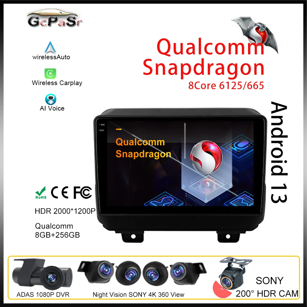 Автомагнитола Qualcomm Android Carplay для Jeep Wrangler 4 JL 2018 2019, автомагнитола, мультимедийный видеоплеер, навигация, стандарт 2Din, DVD
Автомагнитола Qualcomm Android Carplay для Jeep Wrangler 4 JL 2018 2019, автомагнитола, мультимедийный видеоплеер, навигация, стандарт 2Din, DVD