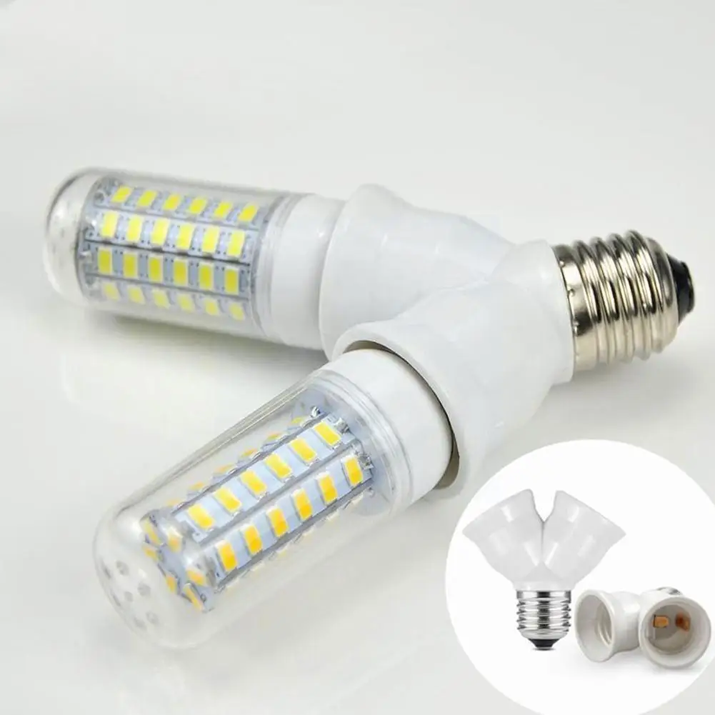 E27 To E27 Base Light Lamp Bulb Socket 1 To 2 Splitter Socket Converter Lamp Adapter Lighting Converter Accessories Holder O6b0
E27 To E27 Base Light Lamp Bulb Socket 1 To 2 Splitter Socket Converter Lamp Adapter Lighting Converter Accessories Holder O6b0