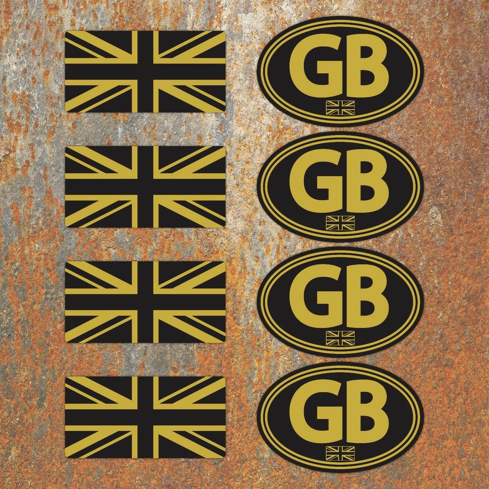 For 1Set GB Union Jack Laminated Black Gold Stickers Motorbike Scooter Vespa Flag Decals 
For 1Set GB Union Jack Laminated Black Gold Stickers Motorbike Scooter Vespa Flag Decals