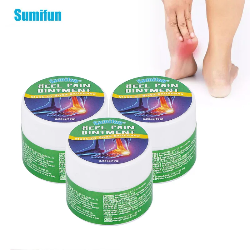 2/3Pc Sumifun Heel Pain Relief Ointment Plantar Fasciitis Achilles Tendonitis Cream Foot Spur Ache Arthritis Rheumatism Plaster
2/3Pc Sumifun Heel Pain Relief Ointment Plantar Fasciitis Achilles Tendonitis Cream Foot Spur Ache Arthritis Rheumatism Plaster