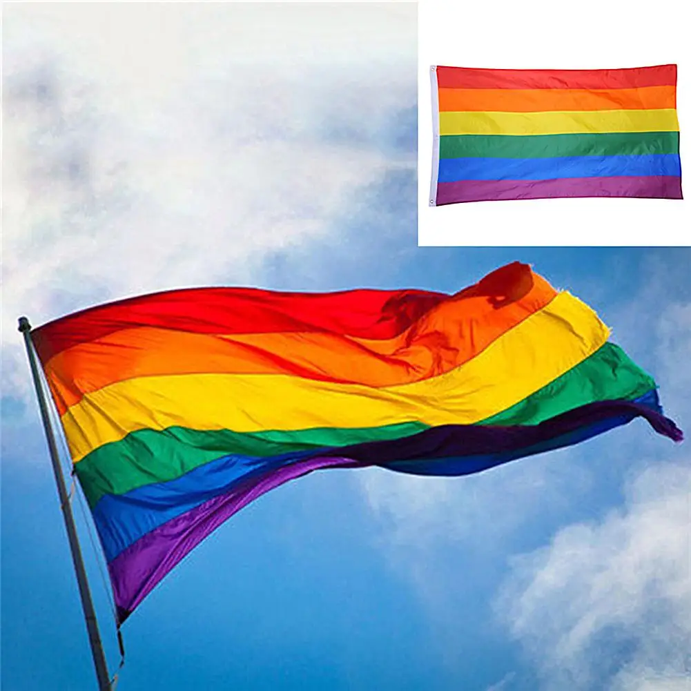 90 x 60cm Rainbow Flag homosexual Philadelphia Philly LGBT Gay Pride Rainbow Flag 
90 x 60cm Rainbow Flag homosexual Philadelphia Philly LGBT Gay Pride Rainbow Flag