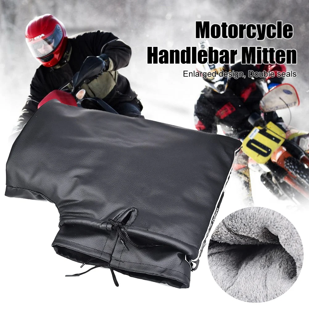 Motorcycle Handlebar Mitten Universal Gloves Plush Lining Waterproof PU Gloves Hand Warmer Winter Warm for Scooter Snowmobile
Motorcycle Handlebar Mitten Universal Gloves Plush Lining Waterproof PU Gloves Hand Warmer Winter Warm for Scooter Snowmobile