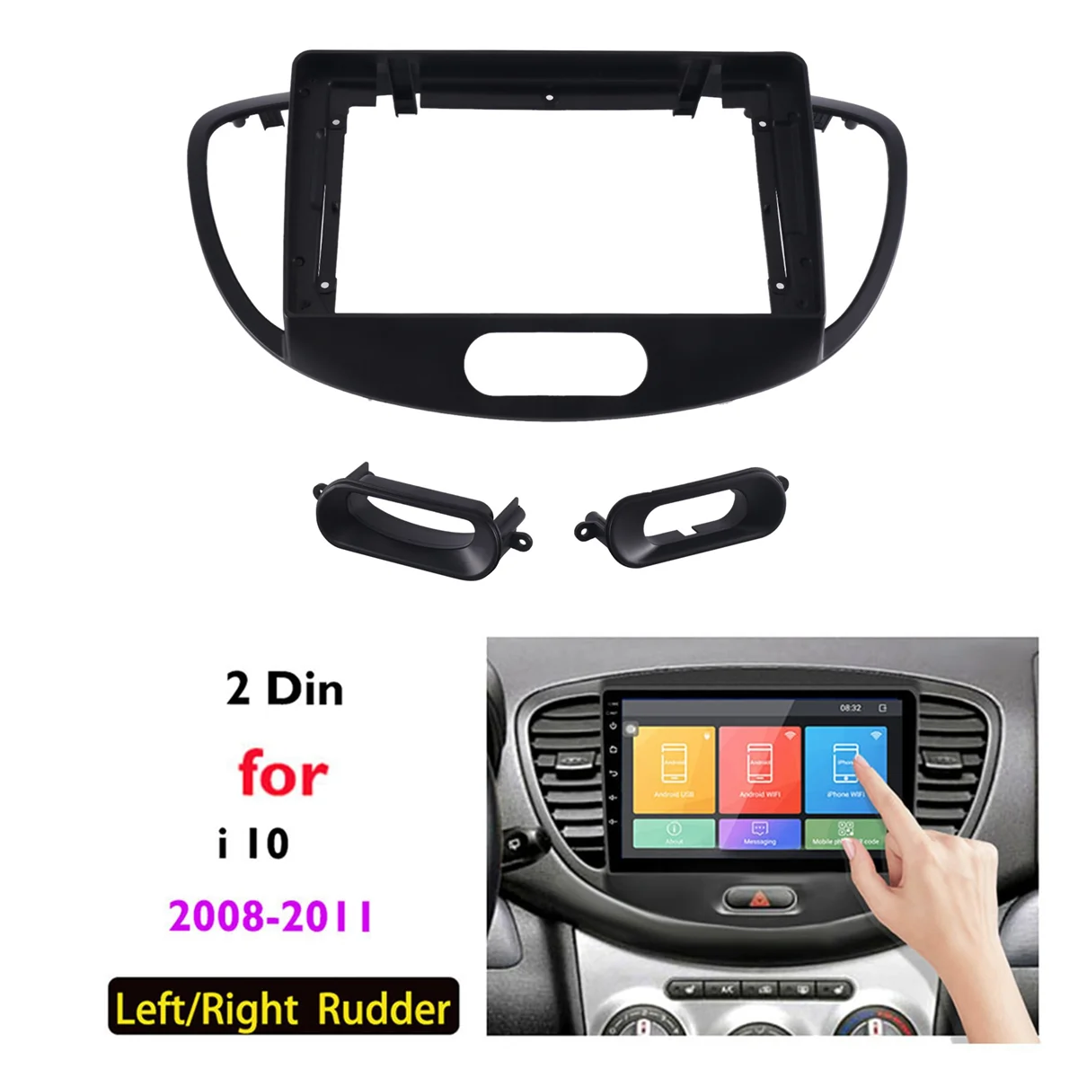 For I10 2008-2011 9 Inch 2 Din Car Dashboard Frame Radio Fascia Dash MP5 Player DVD Adapter Panel
For I10 2008-2011 9 Inch 2 Din Car Dashboard Frame Radio Fascia Dash MP5 Player DVD Adapter Panel