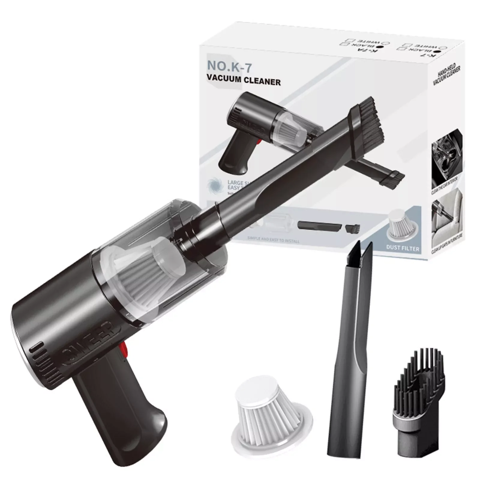 NEW2023 9000Pa Wireless Car Vacuum Cleaner Cordless Handheld Auto Vacuum Home & Car Dual Use Mini Vacuum Cleaner With Built-
NEW2023 9000Pa Wireless Car Vacuum Cleaner Cordless Handheld Auto Vacuum Home & Car Dual Use Mini Vacuum Cleaner With Built-