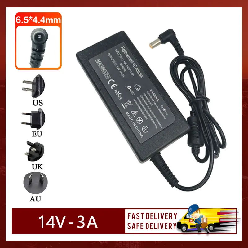 14V 3A 6.5*4.4MM AC Adapter For Samsung AP04214-UV S19B150N S19B300NW Display Power Adapter Charger
14V 3A 6.5*4.4MM AC Adapter For Samsung AP04214-UV S19B150N S19B300NW Display Power Adapter Charger