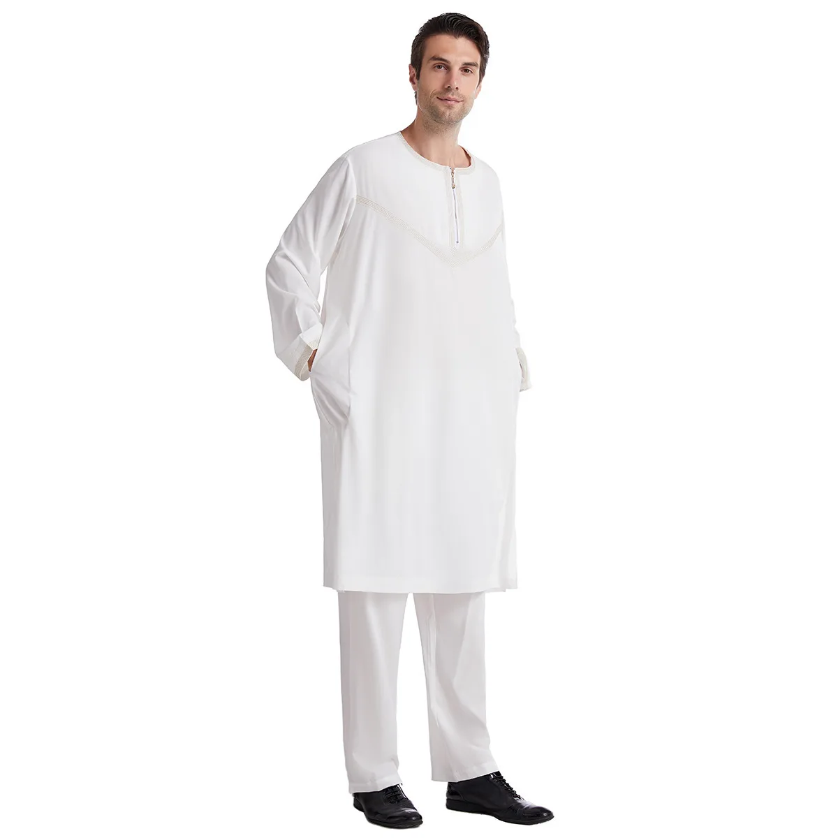 Abaya Ensembles Musulmans Muslim Men 2pcs Set Clothing Long Sleeve Djellaba Homme Ropa Hombre Pakistan Gowns Kaftan Islam Abayas
Abaya Ensembles Musulmans Muslim Men 2pcs Set Clothing Long Sleeve Djellaba Homme Ropa Hombre Pakistan Gowns Kaftan Islam Abayas