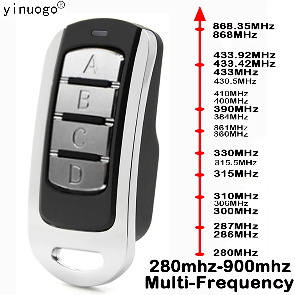 287MHz-868MHz Многочастотный пульт дистанционного управления для гаражных ворот с фиксированным скользящим кодом Управление гаражными воротами...
287MHz-868MHz Многочастотный пульт дистанционного управления для гаражных ворот с фиксированным скользящим кодом Управление гаражными воротами...