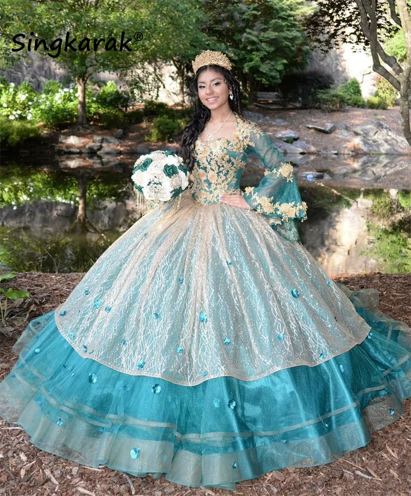 Блестящее зеленое бальное платье принцессы, платья для Quinceanera 2022, платье с блестками и аппликацией Sweet16, платья на шнуровке 15 лет
Блестящее зеленое бальное платье принцессы, платья для Quinceanera 2022, платье с блестками и аппликацией Sweet16, платья на шнуровке 15 лет