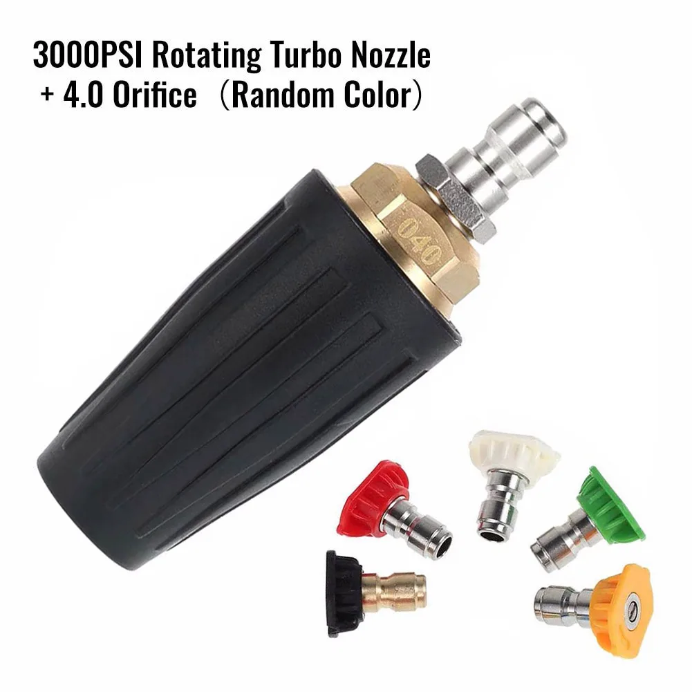 6 Packs Rotating Turbo Sprinkler 1/4" Quick Connect Pressure Washer W/5 Spray Nozzle 3000PSI For Brick Dirt Cleaning
6 Packs Rotating Turbo Sprinkler 1/4" Quick Connect Pressure Washer W/5 Spray Nozzle 3000PSI For Brick Dirt Cleaning