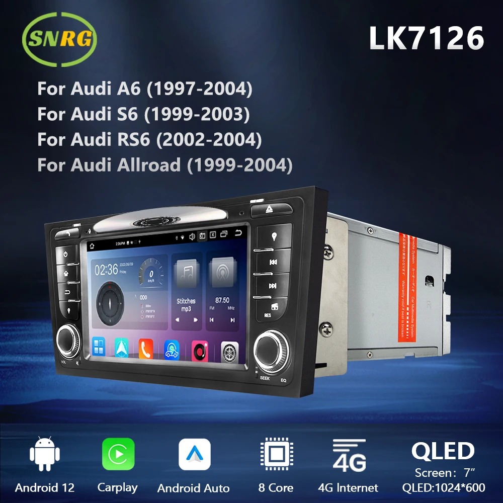 Магнитола SNRG 2 Din, Android, 7-дюймовый экран для Audi A6 S6 RS6 Allroad Carplay Auto, 2din, DVD, MP3, mp5-плеер, мультимедийный центральный стерео плеер
Магнитола SNRG 2 Din, Android, 7-дюймовый экран для Audi A6 S6 RS6 Allroad Carplay Auto, 2din, DVD, MP3, mp5-плеер, мультимедийный центральный стерео плеер
