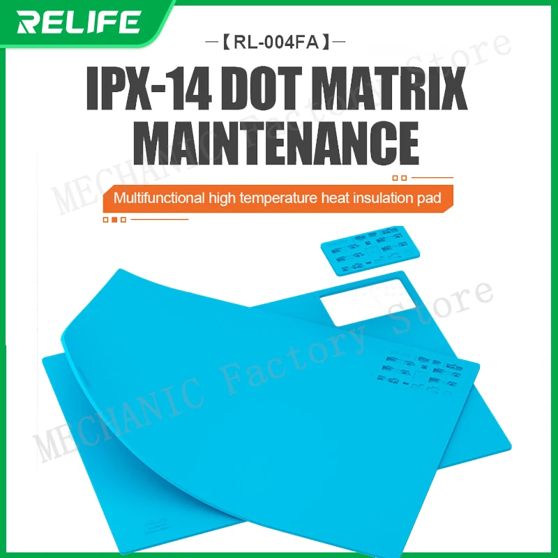 RELIFE RL-004FA High Temperature Heat Insulation Pad For IPoneX-14promax Mobile Phone Repair Dot Matrix CPU deglue Maintenance
RELIFE RL-004FA High Temperature Heat Insulation Pad For IPoneX-14promax Mobile Phone Repair Dot Matrix CPU deglue Maintenance