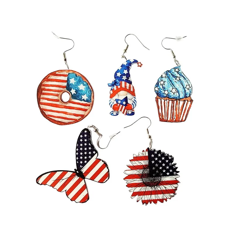 Independence Day Butterfly Earrings Fashion Interesting Girl Women DIY Jewelry Accessories Pendant Gift
Independence Day Butterfly Earrings Fashion Interesting Girl Women DIY Jewelry Accessories Pendant Gift