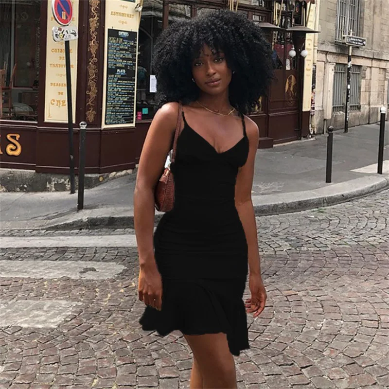 Elegant V Neck Ruffles Strap Sexy Bodycon Dress For Women 2022 Summer Sleeveless Office Lady Vintage Party White Dress 2022
Elegant V Neck Ruffles Strap Sexy Bodycon Dress For Women 2022 Summer Sleeveless Office Lady Vintage Party White Dress 2022