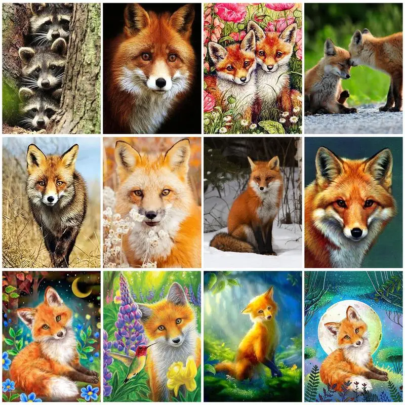 CHENISTORY 5D Diamond Painting Animal Fox Cross Stitch Rhinestone Embroidery Kit DIY Crafts Gift Home Wall Art Decor Crafts Artw
CHENISTORY 5D Diamond Painting Animal Fox Cross Stitch Rhinestone Embroidery Kit DIY Crafts Gift Home Wall Art Decor Crafts Artw