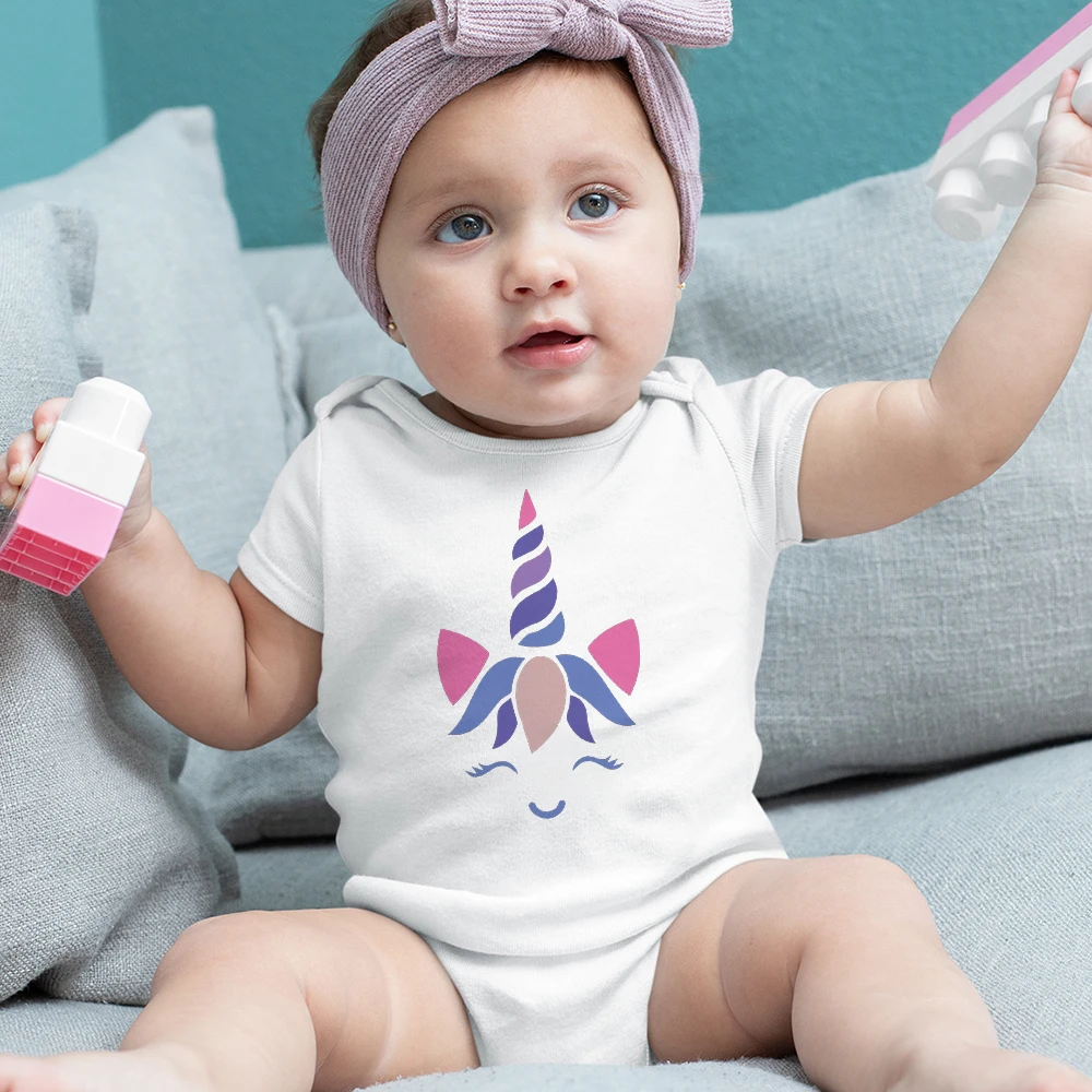 Toddler Baby Short Sleeve Onesies Cute Unicorn Print Aesthetic Newborn Girl Clothes Summer Loose Casual Bodysuit Ropa De Bebe
Toddler Baby Short Sleeve Onesies Cute Unicorn Print Aesthetic Newborn Girl Clothes Summer Loose Casual Bodysuit Ropa De Bebe