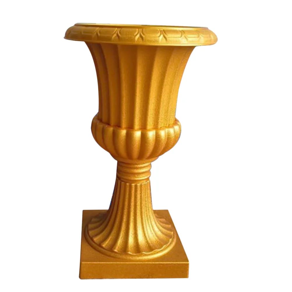 Flower Pot Plastic Flowerpot Roman Column Gardening Retro Plant Container Gold Table Decorations
Flower Pot Plastic Flowerpot Roman Column Gardening Retro Plant Container Gold Table Decorations