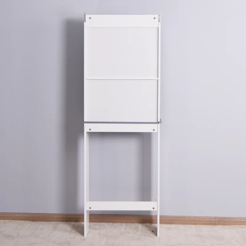 

[Flash Deal]Modern Over The Toilet Space Saver Organization Wood Storage Cabinet for Home Bathroom -White Easy to clean