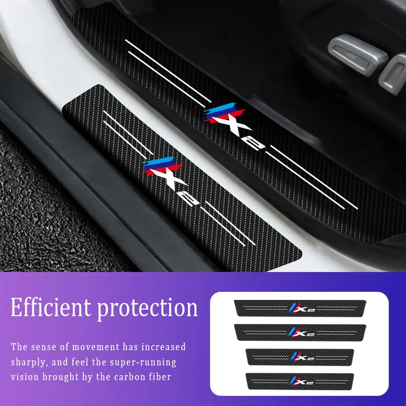 4Pieces/Set Car Door Threshold Strip For BMW F39 X2 Logo Styling Sticker Auto Carbon Fiber Scratch Resistant Decals Accessories
4Pieces/Set Car Door Threshold Strip For BMW F39 X2 Logo Styling Sticker Auto Carbon Fiber Scratch Resistant Decals Accessories