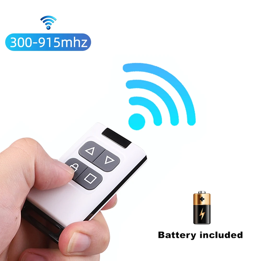 300-915MHz Garage Gate Door Opener Duplicator Copy Remote Controller 433MHZ Clone Remote Control Support Dual Mode Switching
300-915MHz Garage Gate Door Opener Duplicator Copy Remote Controller 433MHZ Clone Remote Control Support Dual Mode Switching