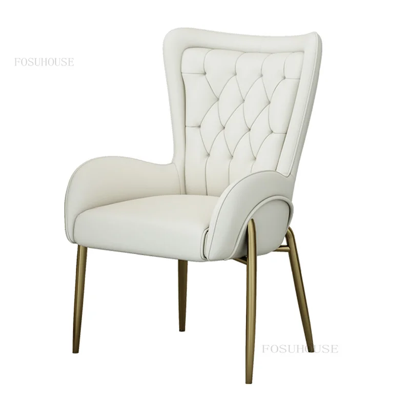 Salon Light Luxury Leather Dining Chairs Kitchen Modern Creative Dining Chair Household Ergonomic Cadeiras Home Furniture AADC
Salon Light Luxury Leather Dining Chairs Kitchen Modern Creative Dining Chair Household Ergonomic Cadeiras Home Furniture AADC