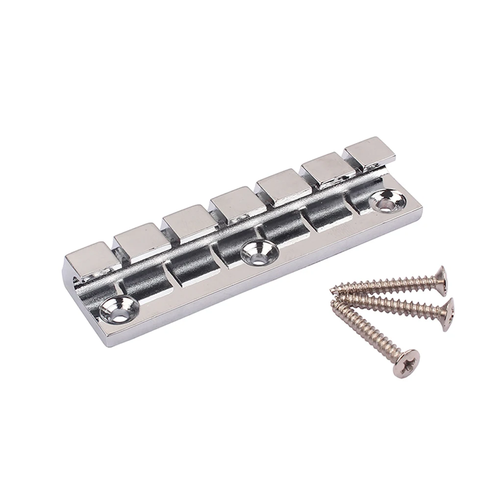 

6 String Saddle Bridge Modified Component Fixed Hardtail Parts Zinc Alloy Electric Guitar Tailpiece Replace Accessory