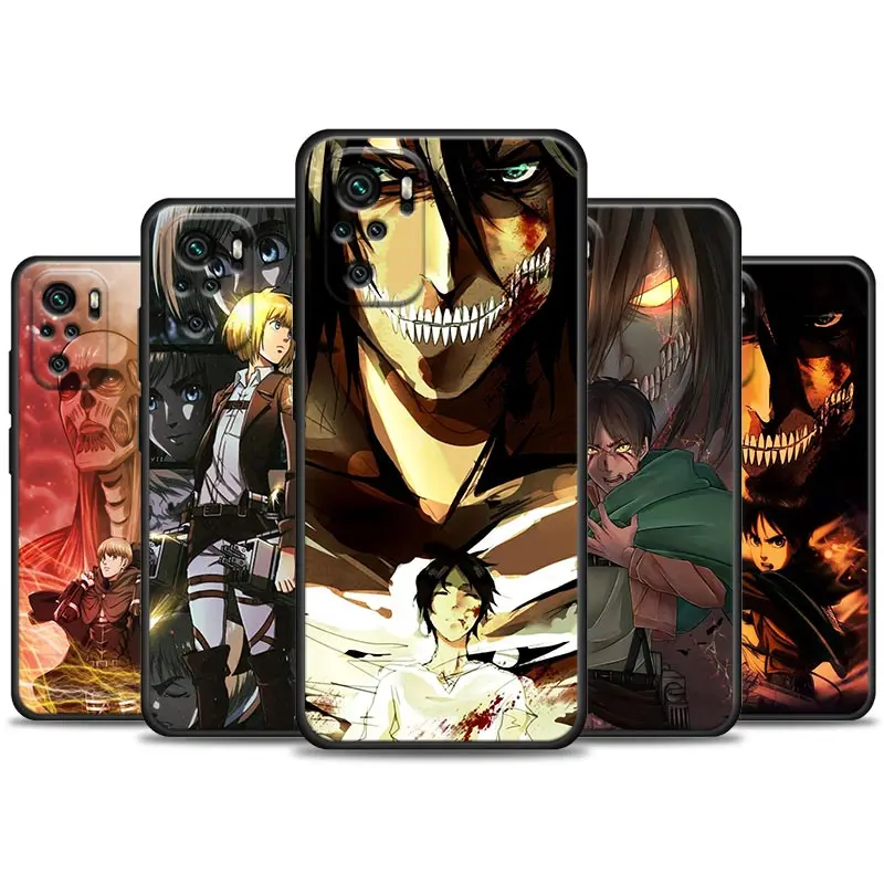 Mobile Phone Shell for Redmi Note 7 8 8T 9 9S 9T 10 11 11S 11E Pro plus 4G 5G Soft Silicone Case Cover Anime Attack On Titan
Mobile Phone Shell for Redmi Note 7 8 8T 9 9S 9T 10 11 11S 11E Pro plus 4G 5G Soft Silicone Case Cover Anime Attack On Titan