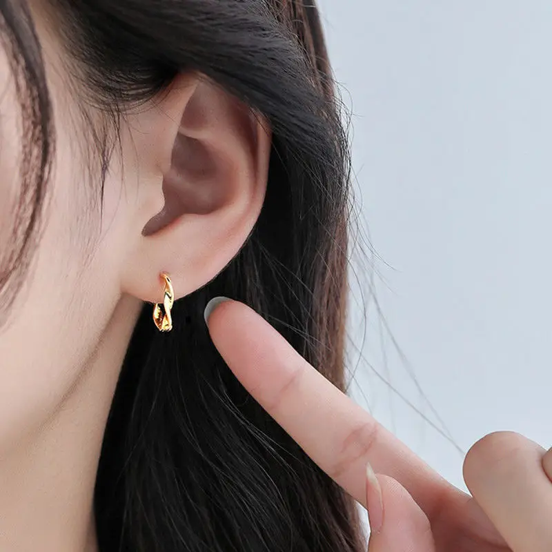 Mobius earrings Silver earrings Women earrings Plated 24 karat gold earrings Female ear clip Popular earringsFashion gift
Mobius earrings Silver earrings Women earrings Plated 24 karat gold earrings Female ear clip Popular earringsFashion gift