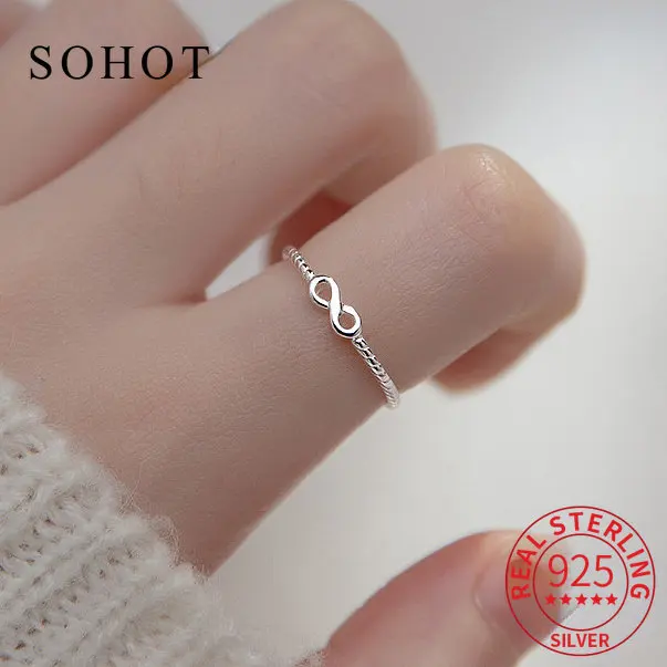 Fashion 925 Sterling Silver Adjustable Ring For Women Party Infinite Symbol Punk Fine Jewelry Minimalist Accessories
Fashion 925 Sterling Silver Adjustable Ring For Women Party Infinite Symbol Punk Fine Jewelry Minimalist Accessories