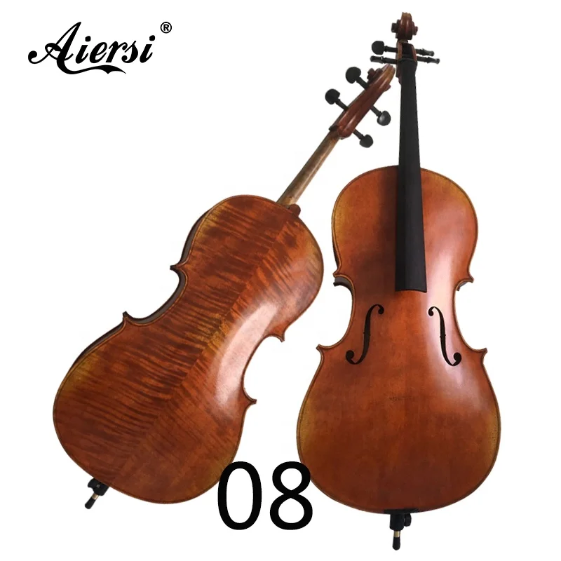 Aiersi brand Master level handmade oil painted nice flame maple all solid professional cello outfits string instrument for sale
Aiersi brand Master level handmade oil painted nice flame maple all solid professional cello outfits string instrument for sale
