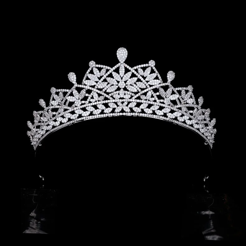 Luxury Crown Bride Wedding Zircon Crown Wedding Headdress High-End Hair Accessories Cross-Border High-End Jewelry Spot 
Luxury Crown Bride Wedding Zircon Crown Wedding Headdress High-End Hair Accessories Cross-Border High-End Jewelry Spot