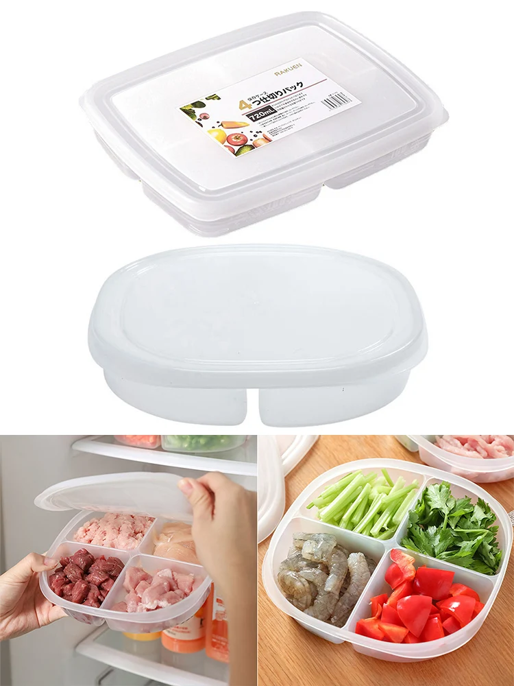 4 Grids Compartment Fresh Box Freezer Organizers Refrigerator Storage Box Sub-Packed Food Fruit Meat Onion Ginger Clear Crisper
4 Grids Compartment Fresh Box Freezer Organizers Refrigerator Storage Box Sub-Packed Food Fruit Meat Onion Ginger Clear Crisper