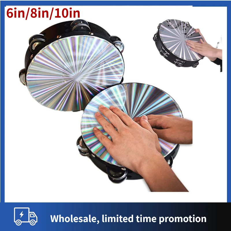 1pc Wooden Tambourine Drum Band Tambourine Orff Double Row 6in/ 8in Dancing Singing Parties Accompaniment Gift Music Instrument
1pc Wooden Tambourine Drum Band Tambourine Orff Double Row 6in/ 8in Dancing Singing Parties Accompaniment Gift Music Instrument