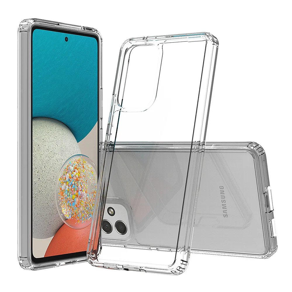 Slim Transparent Case for Samsung Galaxy A33 A53 A73 5G Shockproof Cover Soft TPU Frame with Clear Hard Acrylic Shell Funda Capa 
Slim Transparent Case for Samsung Galaxy A33 A53 A73 5G Shockproof Cover Soft TPU Frame with Clear Hard Acrylic Shell Funda Capa