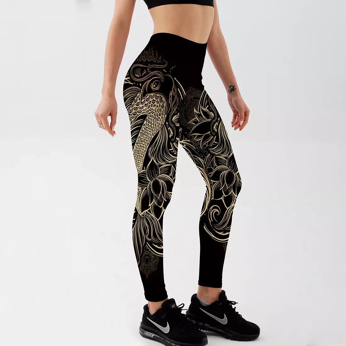 NEW 2023 Black Leggings Summer Soft Elastic Workout Pants Streak Printed Simple Style Fitness Trousers
NEW 2023 Black Leggings Summer Soft Elastic Workout Pants Streak Printed Simple Style Fitness Trousers