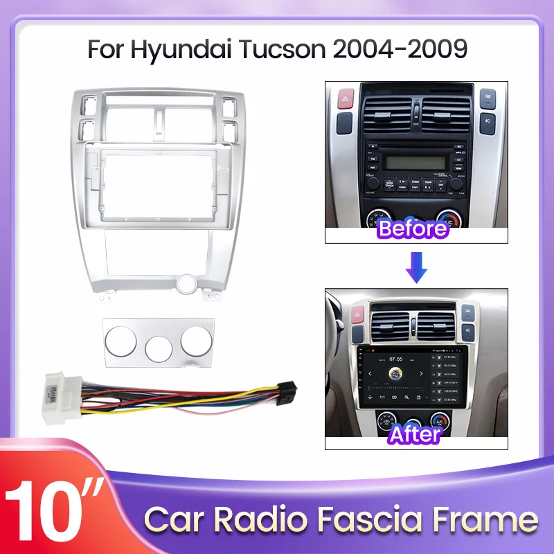 NaviTree Car Head Unit DVD Fascias Frame For Hyundai Tucson 2004-2009 Android Radio Stereo Audio Dash Panel Trim Bezel Faceplate
NaviTree Car Head Unit DVD Fascias Frame For Hyundai Tucson 2004-2009 Android Radio Stereo Audio Dash Panel Trim Bezel Faceplate